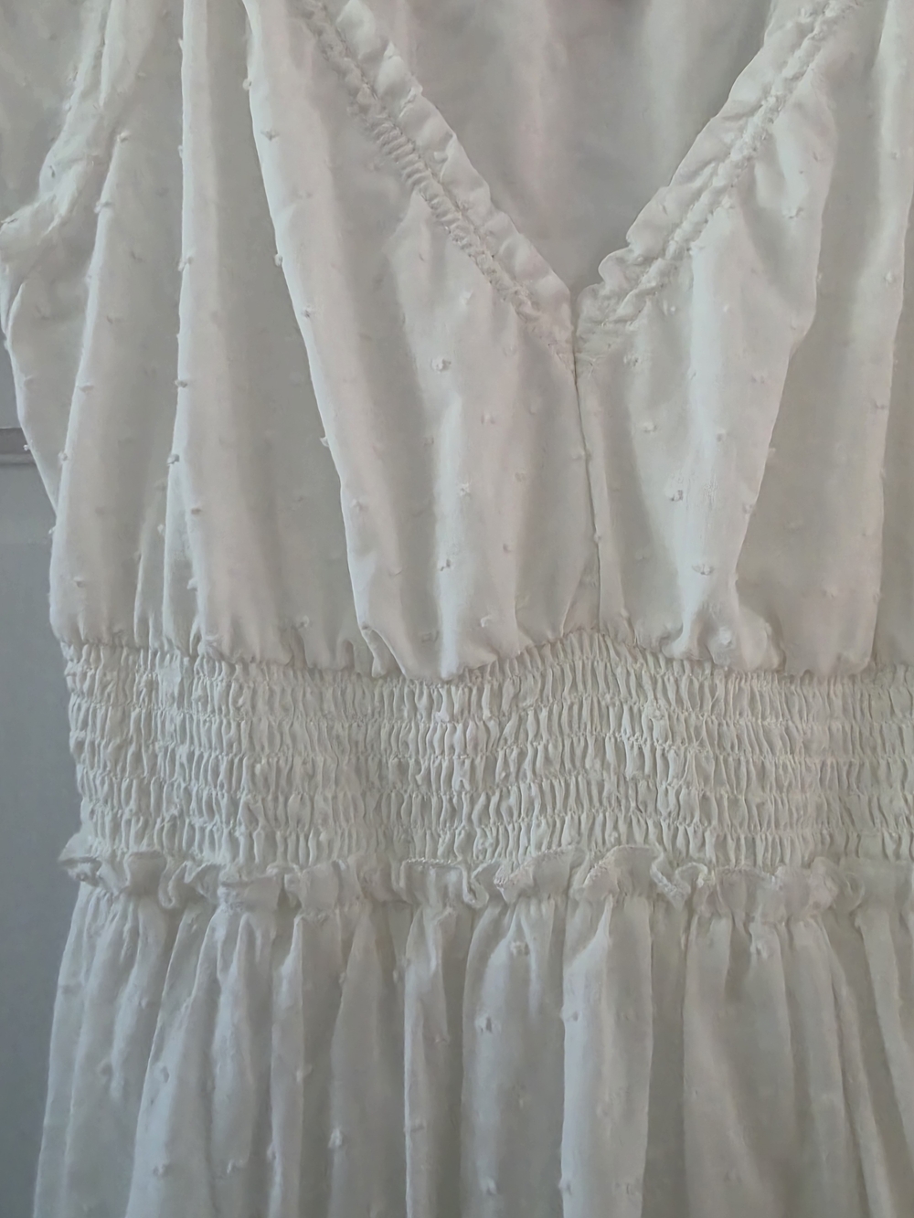 Betsey Johnson White Cotton Ruffled Maxi Dress - Picture 3 of 8